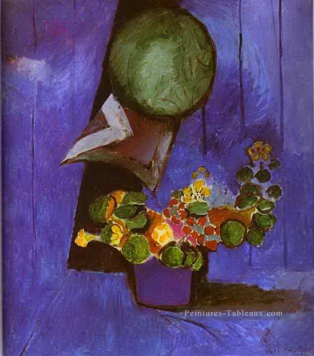 Fleurs et plaque de céramique fauvisme abstrait Henri Matisse Peintures à l'huile